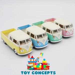 1 X 1963 DIE CAST VW DOUBLE CAB 12CM bus kombi van Volkswagen car model gift toy - Picture 1 of 17