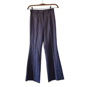 Emilio Pucci Italy Grey Virgin Wool Flare Wide Leg Quiet Luxury Trouser 4 - Picture 1 of 8