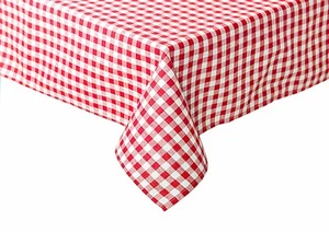 Tischdecke Tischwäsche Bauernkaro kariert Züchen Vichy Baumwolle rot-weiß - Bild 1 von 1