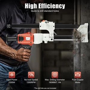 Mag Drill with 2200W Pure Copper Motor, 1200RPM Speed, Adjustable Bracket - Bild 1 von 12