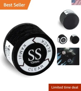 Super Soft 13mm Black Laminated Pool Billiard Cue Tip - Precision Performance - Picture 1 of 9