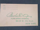 VINTAGE EARLY BACHE FUR Co NY NY  FUR BUYING ENVELOPE  1930'S??   VG Cond   15
