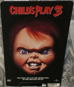 CHILD'S PLAY 3 BLOCKBUSTER HORROR MOVIE BACKER CARD-(NO MOVIE INCLUDED) - Picture 1 of 1