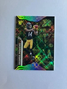 GEORGE PICKENS 2022 Panini Illusioni DIAMANTE GIALLO Rifrattore RC/299 - Foto 1 di 2