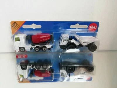 Set cantiere Siku 1692 betoniera Scania + dumper minatore su blister - Immagine 1 di 3