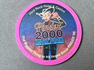 Hard Rock Hotel/Casino Las Vegas - NCV Chip PINDEX 2000 Attendee Souvenir Token - Picture 1 of 3