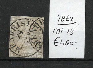 SUIZA @ 1862 Mi 19 I € 480.00 - Bonito Preciado @Swit.70 - Imagen 1 de 1