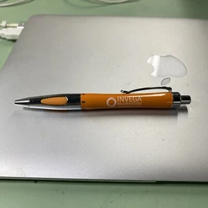 Pharma Rep Invega Orange Heavy Pen Vintage - Needs Refill- Ink Is Dry - Rare Rarität - Bild 1 von 6