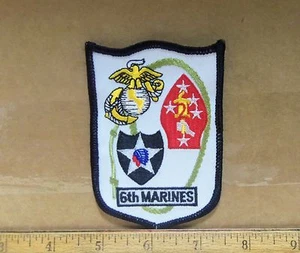 US Marine Corps - Patch ricamata 6° Reggimento Marines - Foto 1 di 3
