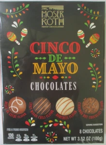 3 BOXEN MOSER ROTH CINCO DE MAYO SCHOKOLADENTRÜFFEL 3,52 OZ BOX - Bild 1 von 6