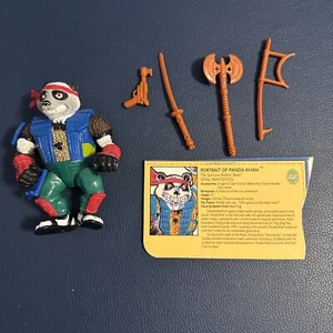 Panda Khan - 1990 Vintage TMNT Teenage Mutant Ninja Turtles A COMPLETE With Card - Picture 1 of 5