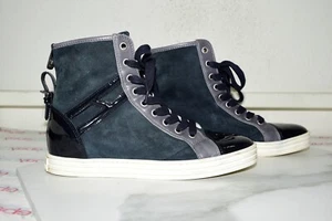 Hogan Rebel Leather High Top Sneakers Women EU 37.5 - Picture 1 of 17