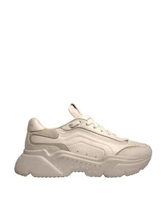 Dolce&Gabbana DAYMASTER Hombres Blanco Tenis Cuero Cuña Entrenador Zapatos Talla EUR 42 - Imagen 1 de 8