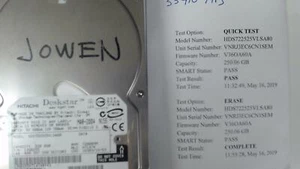 HITACHI 13G0255 - HDS722525VLSA80 250GB 7200RPM 250GB SATA - Picture 1 of 2