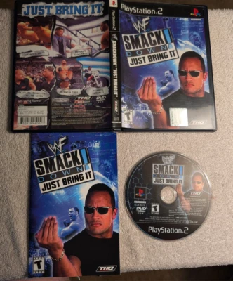 PS2 WWE WWF SmackDown Just Bring It COMPLETE Tested - Image 1 of 4