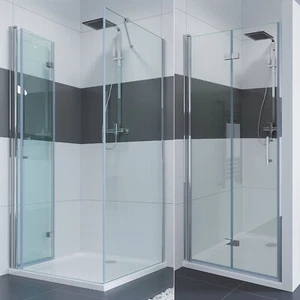 IMPTS Duschkabine Falttür Eckeinstieg Klappbar Duschwand Duschabtrennung Dusche - Bild 1 von 27
