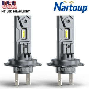 H7 LED Headlight Bulb Kit High Beam 6000K 10000LM White Bulbs Bright Lamp CANBUS - Bild 1 von 13