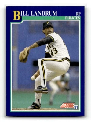 1991 Score Baseball Card Bill Landrum Pittsburgh Pirates #98 - Image 1 of 2