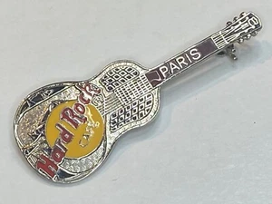 Vintage Hard Rock Cafe Lapel Jacket Stick Pin Paris France Steel Dobro Guitar - Picture 1 of 2