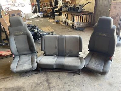OEM FRONT AND REAR SEAT SET GRAY GOLDEN EAGLE EDITION JEEP WRANGLER TJ 97-06 Foto 1 de 4