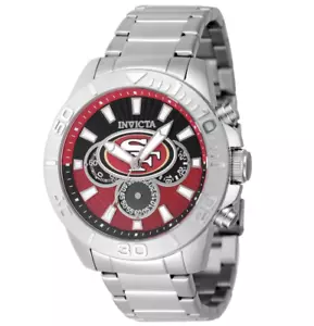 Invicta NFL San Francisco 49ers Men's 45mm Quartz Chronograph Watch 47935 - Picture 1 of 14