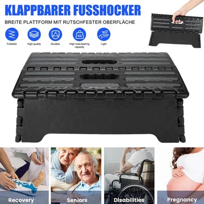 Tragbarer Klapptritt Tritthilfe 39x21.5x13cm Klapp-Tritt Hocker Falthocker DE - Bild 1 von 4