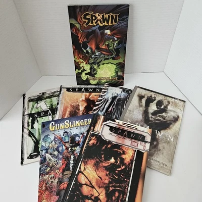 Spawn Collection TPB LOT VTG OOP Todd McFarlane VOL 1, 3, 4, 5, 6, 10 GUNSLIN - Image 1 of 4