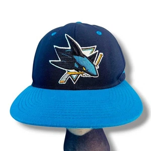 San Jose Sharks NHL Adidas Herren schwarz/türkis Snapback Mütze Kappe bestickt - Bild 1 von 12