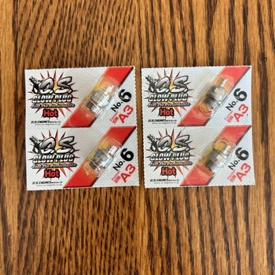 OS No.6 #6 A3 Hot Nitro Glow Plug - 4 Pack 71605300 x4 - Image 1 of 2