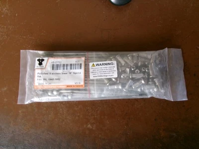 JUEGO DE RADIOS RUEDA DELANTERA HARELY DAVIDSON 45", 1940-52, NUEVO V-TWIN Foto 1 de 2