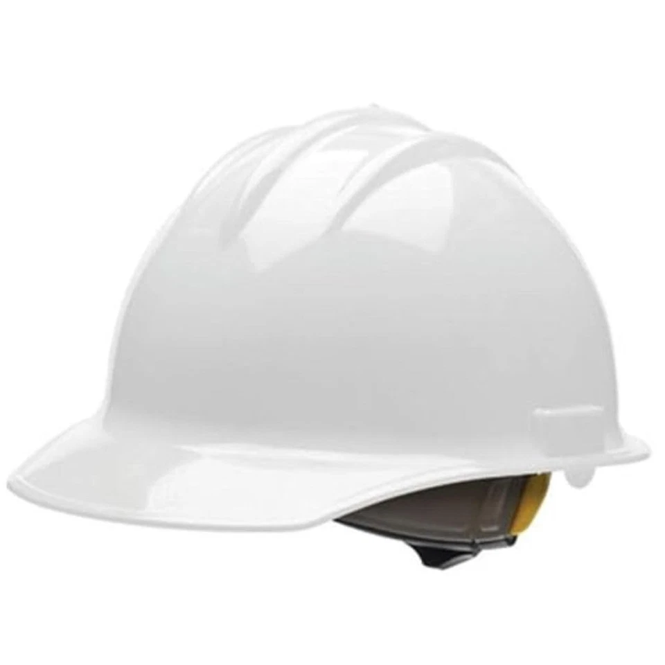 Bullard 30WHR Classic Cap Style Hard Hat – White Front Brim HDPE with 6 Point
