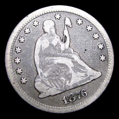 1876-CC Seated Liberty Quarter Silver ---- Nice Coin ---- #252M - Image 1 of 3