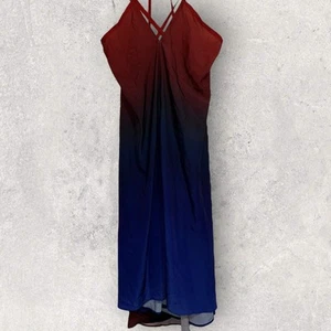 Athleta Womens Size L Daytrip Convertible Strappy Backless Sea n Sun Ombre Dress - Picture 1 of 12