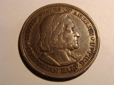 1893 Columbian Exposition Half Dollar – Silver Commemorative – Nice Detail - Image 1 of 2