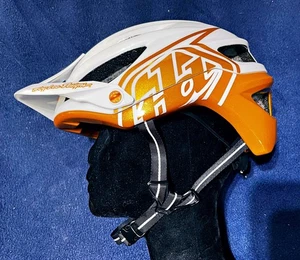 Troy Lee Designs 2020 A2 MIPS MTB Cycling Helmet - Decoy White-Gold Med/large - Picture 1 of 14
