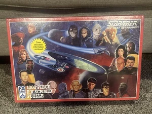 Rompecabezas Star Trek Next Generation 1000 piezas F.X. Schmid EE. UU. Vintage 1993 SELLADO - Imagen 1 de 8