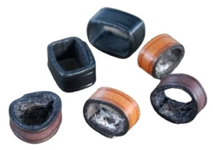 KL Select Reemplazo Guardafuegos de Cuero, 1/2" o 5/8" - Negro o Marrón - Imagen 1 de 1