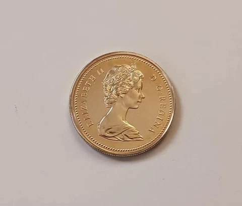 1973 Canada Silver Dollar .500 Silver Uncirculated Condition Coin Cover