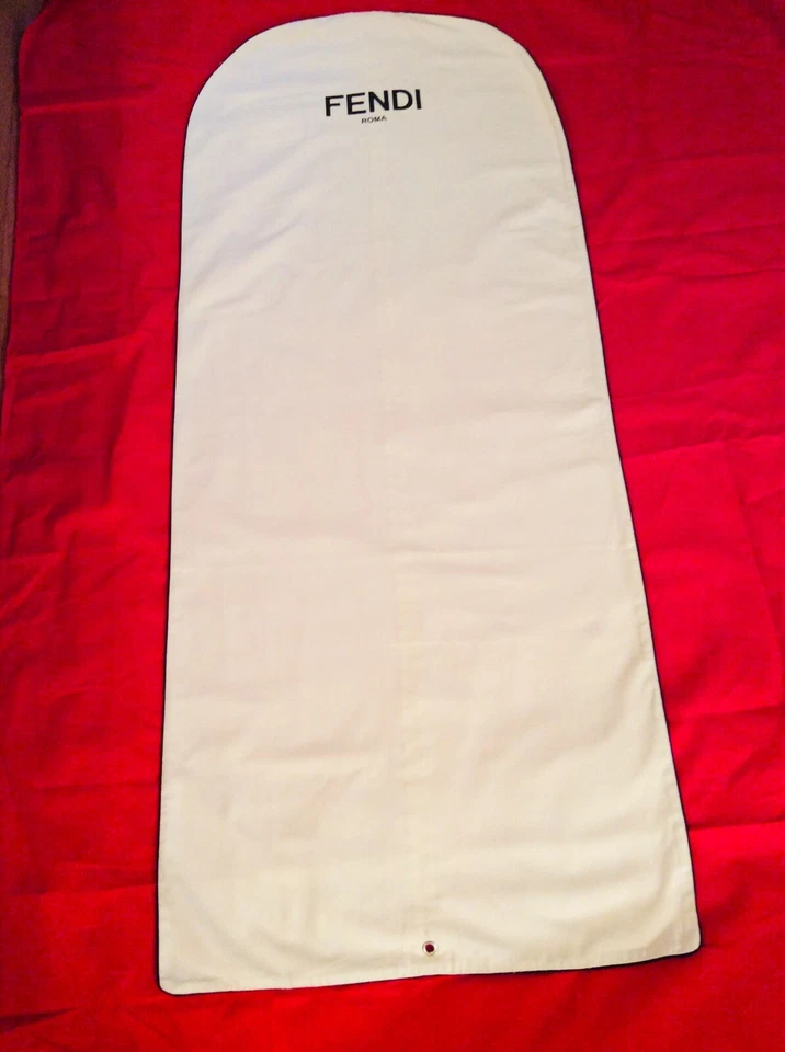 Подлинная хлопковая сумка для одежды FENDI Roma/для путешествий/хранения 25 дюймов x 62 дюйма - Изображение 1 из 4