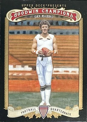 2012 Upper Deck Goodwin Champions #19 DAN MARINO card in Toploader Football - Image 1 of 3
