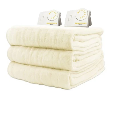 Mens Electric Blanket Best Cheap Portable RV Heating 84 in x 90 in Queen Fleece - Image 1 of 4