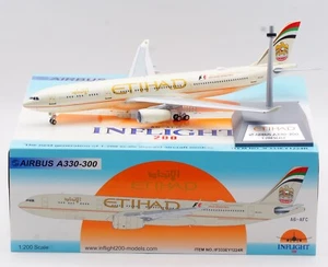 Avión diecast modelo A6-AFC Etihad Airways Airbus A330-300 INFLIGHT 1:200 - Imagen 1 de 13