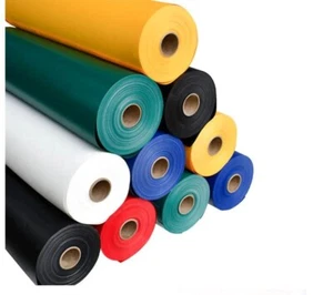 PVC FABRIC WATERPROOF UV RESISTANT 550 GRAM MATT MATERIAL HEAVY DUTY TARPAULIN - Picture 1 of 8