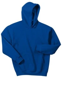 Gildan MEDIUM Youth ROYAL BLUE Hoodie Heavy Blend Adult Hoody Blank Plain Solid - Picture 1 of 8