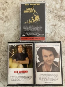 (3) Neil Diamond: Primitive, Heartlight & The Jazz Singer Cassettes - Picture 1 of 5