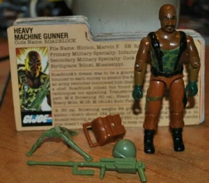 Gi Joe Vintage 1984 Heavy Machine Gunner Roadblock Hasbro mit Karteikarte - Bild 1 von 1