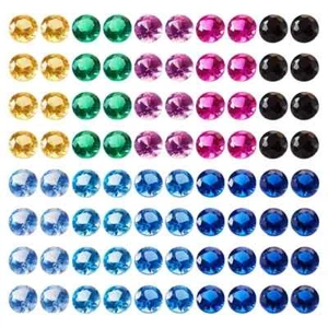 1500 pezzi mini cabochon diamantati sfaccettati zirconi per artigianato 1,5 x 1 mm - Foto 1 di 5