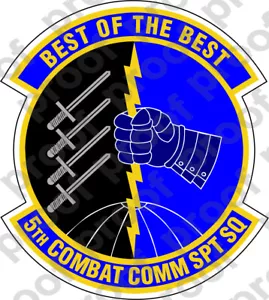 STICKER USAF 5th Combat Communications Support Squadron - Picture 1 of 1