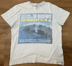 Beach Boys Surfin USA T Shirt Band Merch Size XL 2014 Sky Blue - Picture 1 of 10