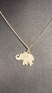 ￼ White elephant￼ Gold Plate Necklace ￼ - Picture 1 of 6